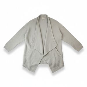UGG Open Front Cardigan Sweater Womens XL Gray Draped Cozy Knit